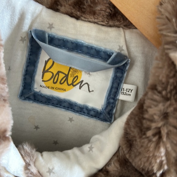 Can’t Find Exclusive Boden Faux Fur Leopard Print Coat size 11-12 Girl - Picture 2 of 4